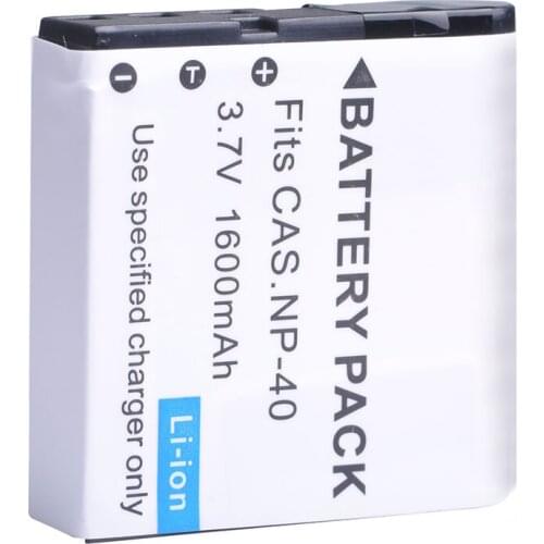 1pcs 1600mAh NP-40 NP40 NP 40 Battery for CASIO EX-Z30/Z40/Z50/Z55/Z57/Z750 EX-P505/P600/P700 PM200 Battery