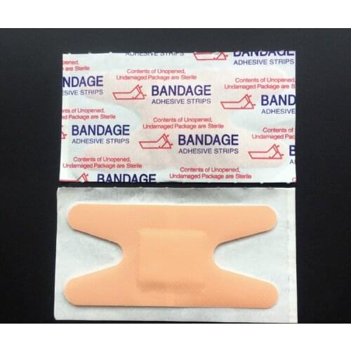 100Pcs Elastic Wound Adhesive Strips Plaster Breathable Band-Aid First Aid Bandage Home Travel Outdoor Emergency Kit 76x38mm