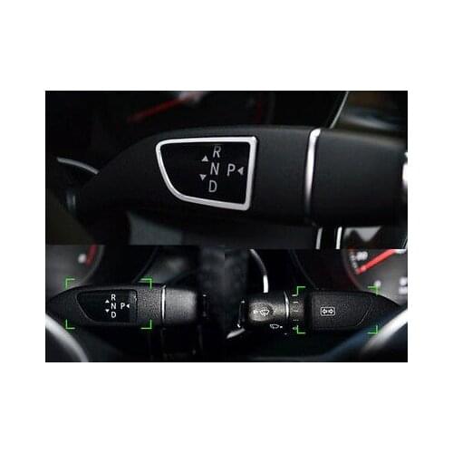 2012-2015 For Benz A W176 B w246 Console Gear Shift Knob Button Frames Cover 2ps