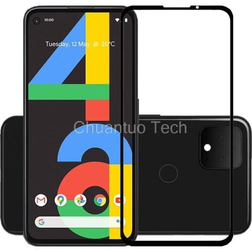 25 Pcs/Lot Full Cover Screen Protectors For Google Pixel 4A Scratch Proof Protective Film Tempered Glass For Google Pixel 4A