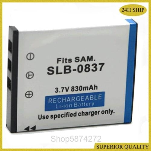 10PCS Battery for Samsung SLB-0837 Digimax L730 I8 ST10 PL10