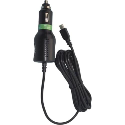 DC 5V 2A Mini USB Car Power Charger Adapter Cable Cord For GPS Camera 3.5m R9UA
