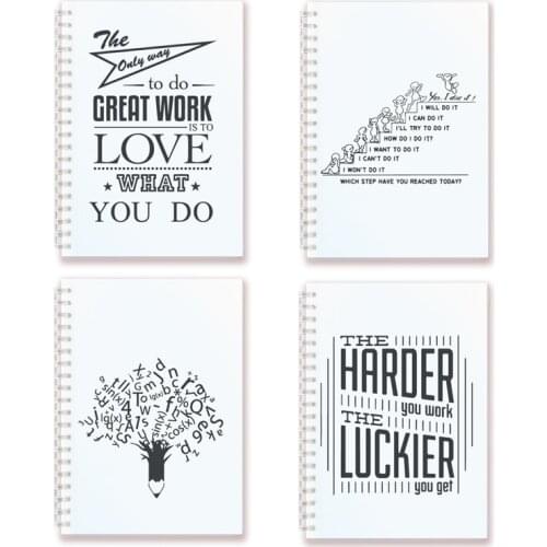 Spiral Notebook Inspirational Quote Hymn Motivational Phrase Blank Paper Sketch Note Book For Art Graffiti Notepad Faith Belief