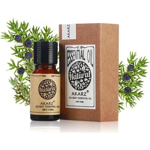AKARZ Famous brand natural Juniper Berry essential oil Treatment of acne Skin inflammation Juniper Berry oil