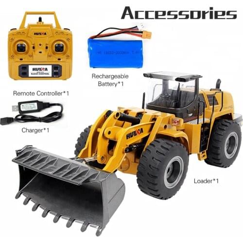 HUINA RC Excavator,583 2.4G 1:14 Remote Control Construction Toy Bulldozer Vehicle Model Engineering Car Toys for Kids