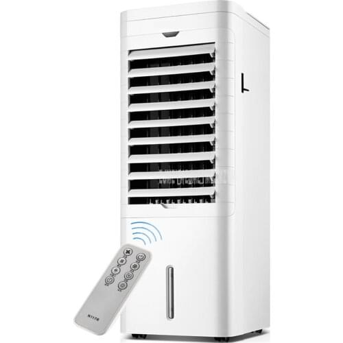 Warm Air/Air Cooling Duel Use Electric Vertical Bladeless Fan Remote Control Mini Portable Air Cooler Fan Conditioner NFS-20CR18