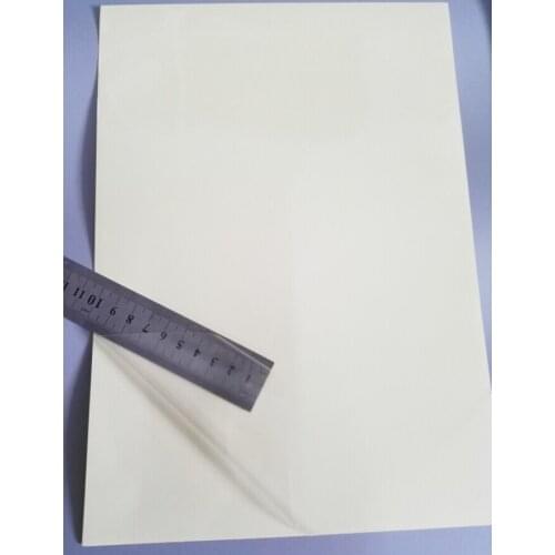 FUNCOLOUR free shipping 50 sheets 50 micron Self adhesive A4 blank high clear/transparent PVC label for laser printer - RJ0004