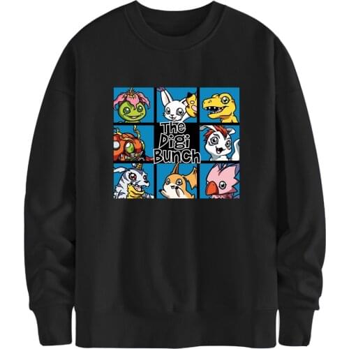 Harajuku Fleece Digimon Hoodies Japan Anime Sweatshirts Men Brand Clothing Streetwear Harajuku Pullovers Moletom Masculino 2021