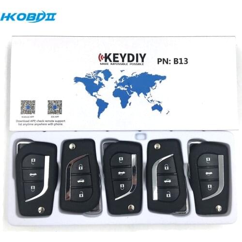 HKOBDII KEYDIY Original KD B13 3 Buttons B series Universial Remote For KD900/KD-X2/ URG200/KD MINI B Series Remote