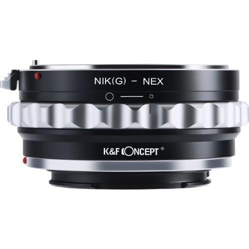 K&F CONCEPT Camera Lens Mount Adapter Ring for Nikon G Lens Fit For Sony NEX E-MountNEX-VG1 Original