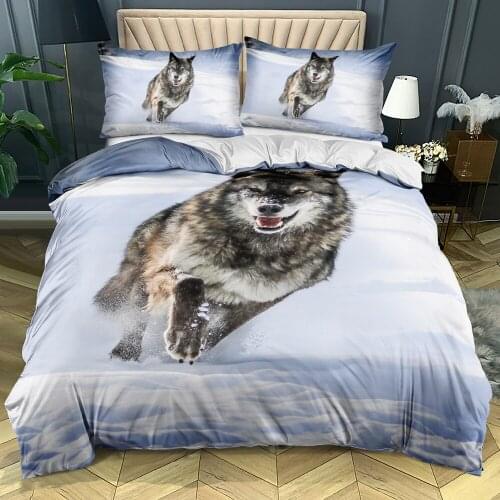 3D Custom-make Bedding sets Animals Comforter case Wolves Design King Twin Full size Home textile