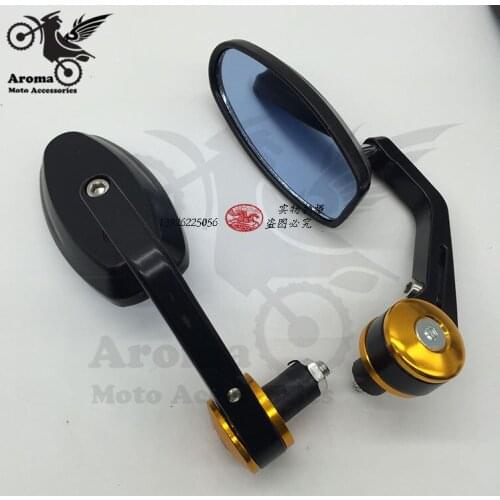 2016 new motorcycle rearview mirror gold motorbike handlebar mirrors 22mm moto Bike Crusier Chopper ATV motocross unviersal hot
