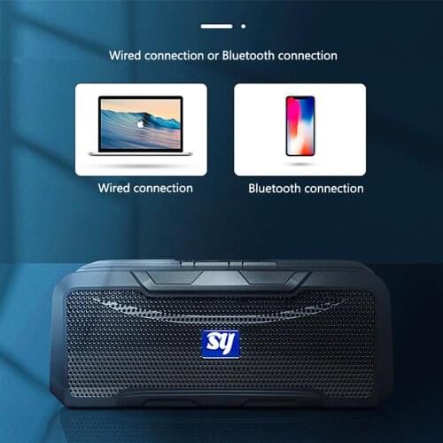 2021 New 10W speaker suitable for mobile phone tablet PC multifunctional smart desktop wireless speaker portable subwoofer AUX