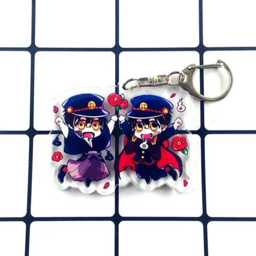 1Pcs New Anime Toilet-bound Hanako-Kun Acrylic Keychain Toilet Bound Jibaku Shounen Hanako Kun Pendant Keyring Figure Toys Gift