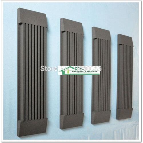 New item acoustic foam soundproof acoustic foam acoustic panel studio foam acoustic absorbers 4pcs size 120*30*7.5cm Black color