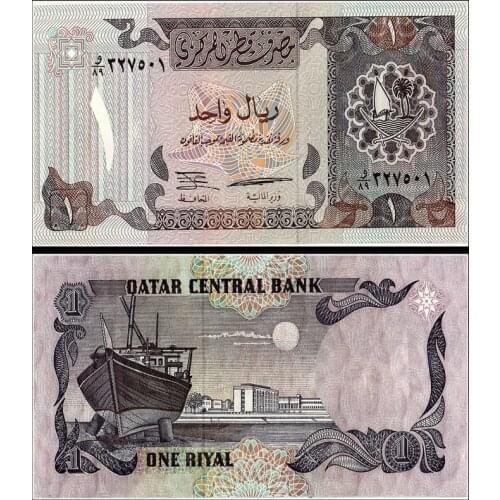 Qatar 1 Riyal, 1996 P-14, UNC Original Note for Collection