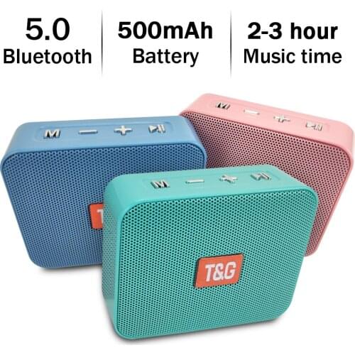 TG166 Mini Portable Music Player Small Wireless Speaker Bluetooth 5.0 With FM Radio Speaker Support TF Card U Disk AUX