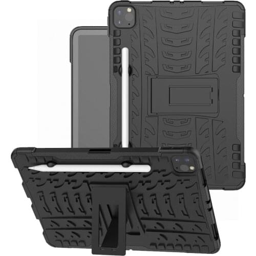 Shockproof Armor Hybrid Rubber Hard Stand Case Cover for iPad Pro 11" 2020 RELEASE