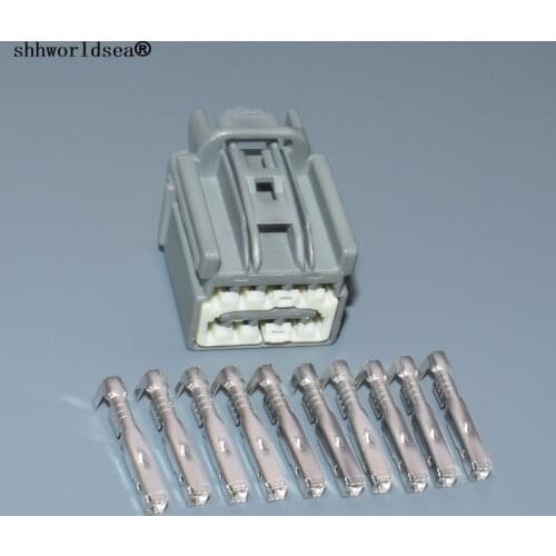 Shhworldsea 10 Pin 7283-6455-40 Automotive Rearview Mirror Harness Plug Female Wiring Connector For Ford Focus