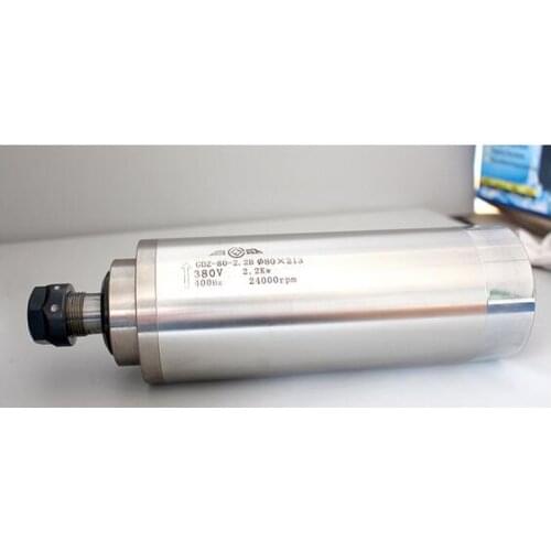 CNC spindle motor 2.2KW ER20 380V water cooled low noise spindle for CNC Engraving Machine