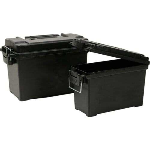 Tactical Plastic Ammo Box Military Style Storage Ammo Can Lightweight Safes Ammo Accessory Crate Storage Case Bullet Field Box