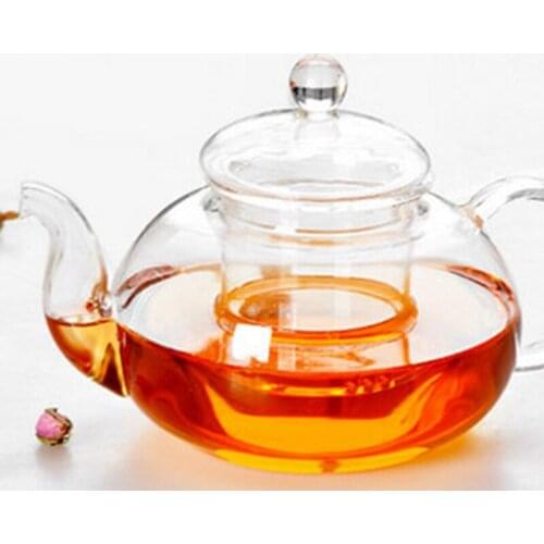 Heat-Resistant Glass Teapot Filter Kung Fu Tea Set Six-Person Pot Borosilicate Pot 600Ml