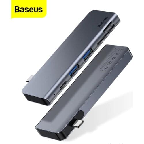 Baseus USB HUB USB C to USB 3.0 SD/TF Card Reader USB Aapter PD Charging Type C HUB Splitter For Macbook pro Huawei Xiaomi HUB