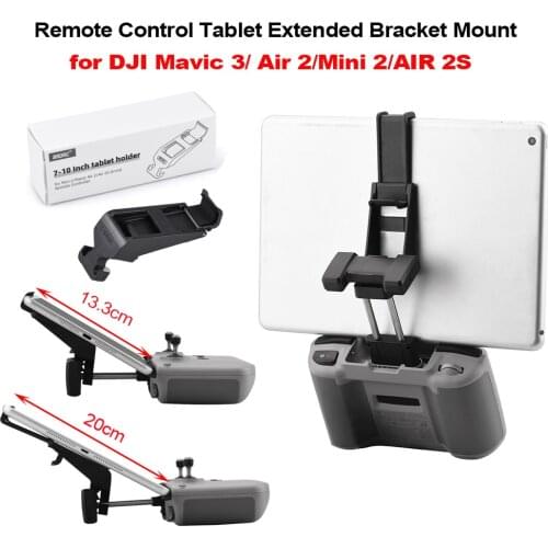 Remote Control Tablet Extended Bracket Mount for DJI Mavic Air 2/Air 2S/Mavic Mini 2 Transmitter Clip Holder Stand Accessories