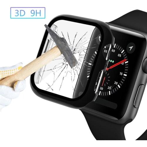 Tempered film for Apple Watch Series 4 40mm 44mm Screen Protector for iWatch 3D Full Coverage HD Anti-Bubble Tempered Glass