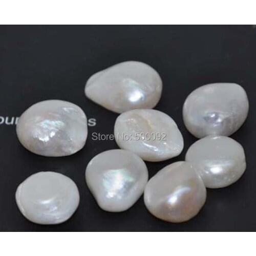 Wholesale 12-16mm Baroque freshwater pearl loose half drilled pearl for earring pendant