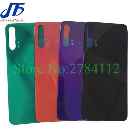 10Pcs Back glass Replacement For Huawei Nova 5T 5i 5 pro Battery Cover Rear Door Housing GLK-LX1 GLK-LX3 Repair PartS