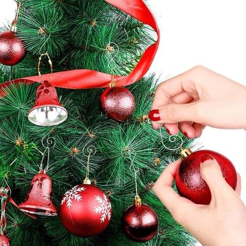 50pcs Stainless Steel Christmas S-shaped Hooks For Christmas Tree S Shape Hanging Hook Decorations Christmas Supplies