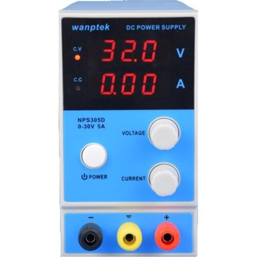Mini DC Power Supply 30V 5A NPS305D Voltage Regulator Adjustable Digital Display Laboratory Switching Test Power Supply3digits