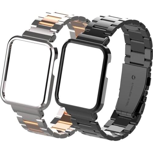 Metal Case Stainless Steel Watchband For Xiaomi Mi Watch Lite Bracelet Replacement Strap Wristband Smart Watch Accessories
