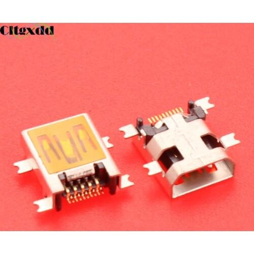 Cltgxdd 10 pin Mini USB jack charge port connector V3 port for Digital camera etc,repair replacement USB socket interface 10pin