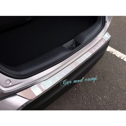 For Toyota C-HR CHR 2016 2017 2018 Stainless Steel Car Outer Rear Door Bumper Protector Guard Plate Cover Trim 1pcs Car Styling