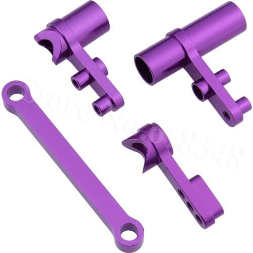 HSP 122057 02025 02075 102057 Aluminium Steering Servo Saver Complete Upgrade Parts for 1/10th RC Car 94111 94108 94107 94123