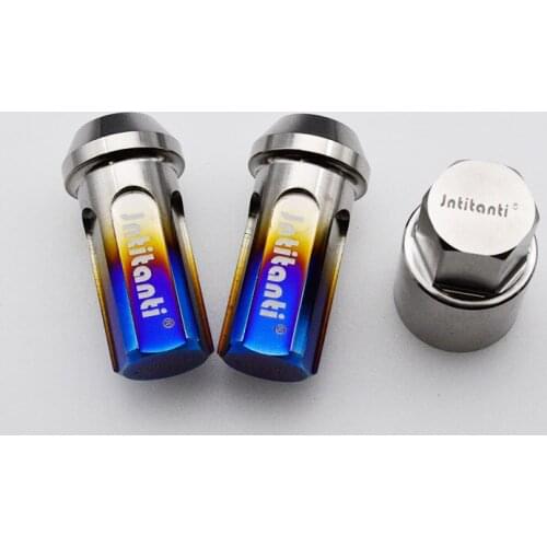 Custom Gr5 titanium wheel lock lug nut M12*1.25*45mm (20 pieces)