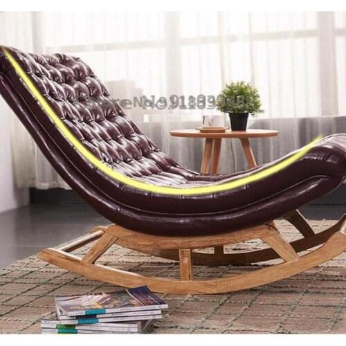 Lazy sofa single Nordic rocking chair adult nap home leisure balcony bedroom living room easy chair recliner