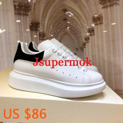 Spring Designer Flats White Shoes Fashion Sneakers Women Genuine Leather Tenis Casual Luxury Brand Thick Bottom Trainers