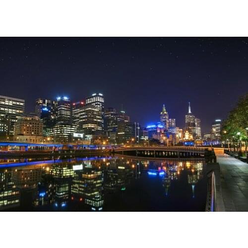 MELBOURNE CITYSCAPE NEW Art print Silk poster Home Wall Decor