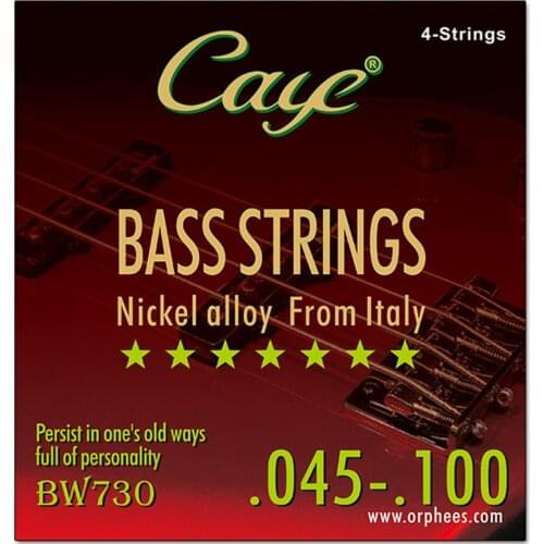 CAYE 4/5/6pcs Strings Electric Bass Strings Set Hexagonal Steel Core Inner Wire Steel Outer Wire Bass Guitar String