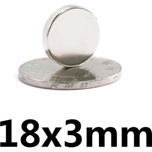 5/10/20PCS 18x3 mm Neodymium Disc Magnet 18mmx3mm Permanent Magnetic 18x3mm Bulk Small Round Magnets Dia 18*3 mm N35