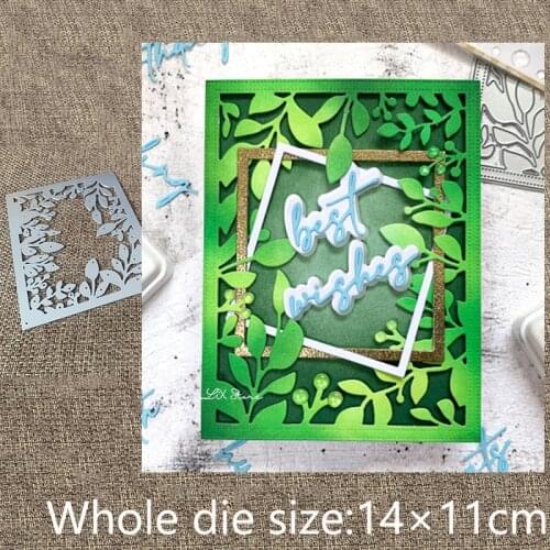 New Design Craft Metal stencil mold Cutting Dies Foliage Border decoration scrapbook die cuts Album Paper Card Craft Embossing
