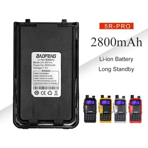 Original Baofeng UV-5R Pro Replacement Li-ion Battery Walkie Talkie Accessories fitting for UV5R Pro UV-S9 BF-UVB3 Plus etc