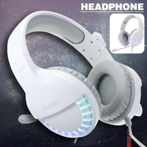 Portable Stereo Headphone with Mic 3.5mm Wired Gaming Headset for Xbox One For PS4 PC Laptop Gaming Phone Earphone Overear Gamer