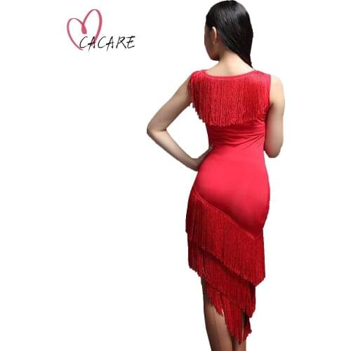 SALE Latin Dance Dress Women CHEAPEST Fringe Salsa Dance Wear Costumes with Tassels Tango Latino 2 Colors D0304