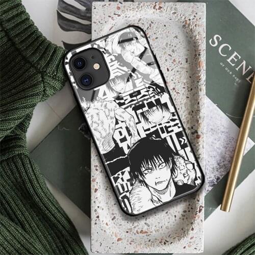 Fushiguro Megumi Jujutsu Kaisen Soft Silicone for IPhone Se 6s 7 8 Plus X XR XS 11 12 Mini Pro Max Glass Phone Case Cover Shell