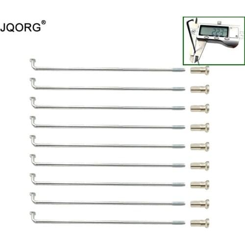 JQORG 13G Spokes 40Pieces A Lot Galvanization Surface E-bike Spoke Diameter 2.23mm Length 60-310mm Customize Electric Bike Spoke