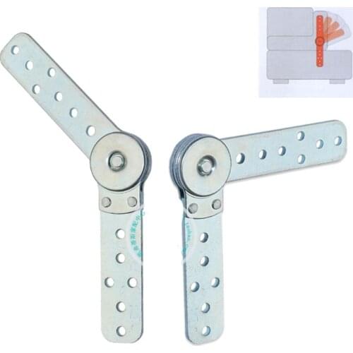2pcs Heavy duty Furniture hinge Ratchet Folding Connecting Hinges for Bed Sofa Armrest Headrest Angle Adjuster Replacement parts